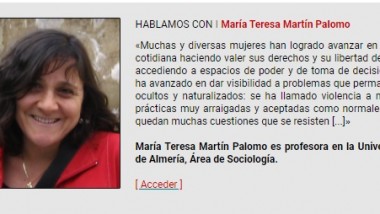 Entrevista a María Teresa Martín Palomo