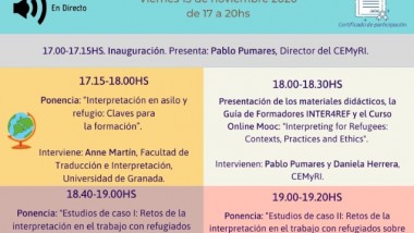 Workshop Inter4Ref España: Interpretación para refugiados: Contextos, prácticas y ética.